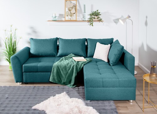 COLLECTION AB Ecksofa "Jana L-Form", inkl. Bettfunktion,Bettkasten und Bonn günstig online kaufen