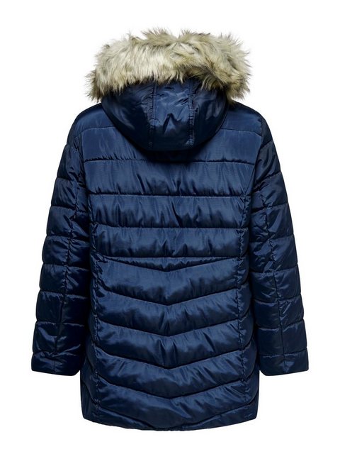 ONLY CARMAKOMA Steppjacke CARNEWELLAN QUILTED HOOD FUR COAT OTW günstig online kaufen