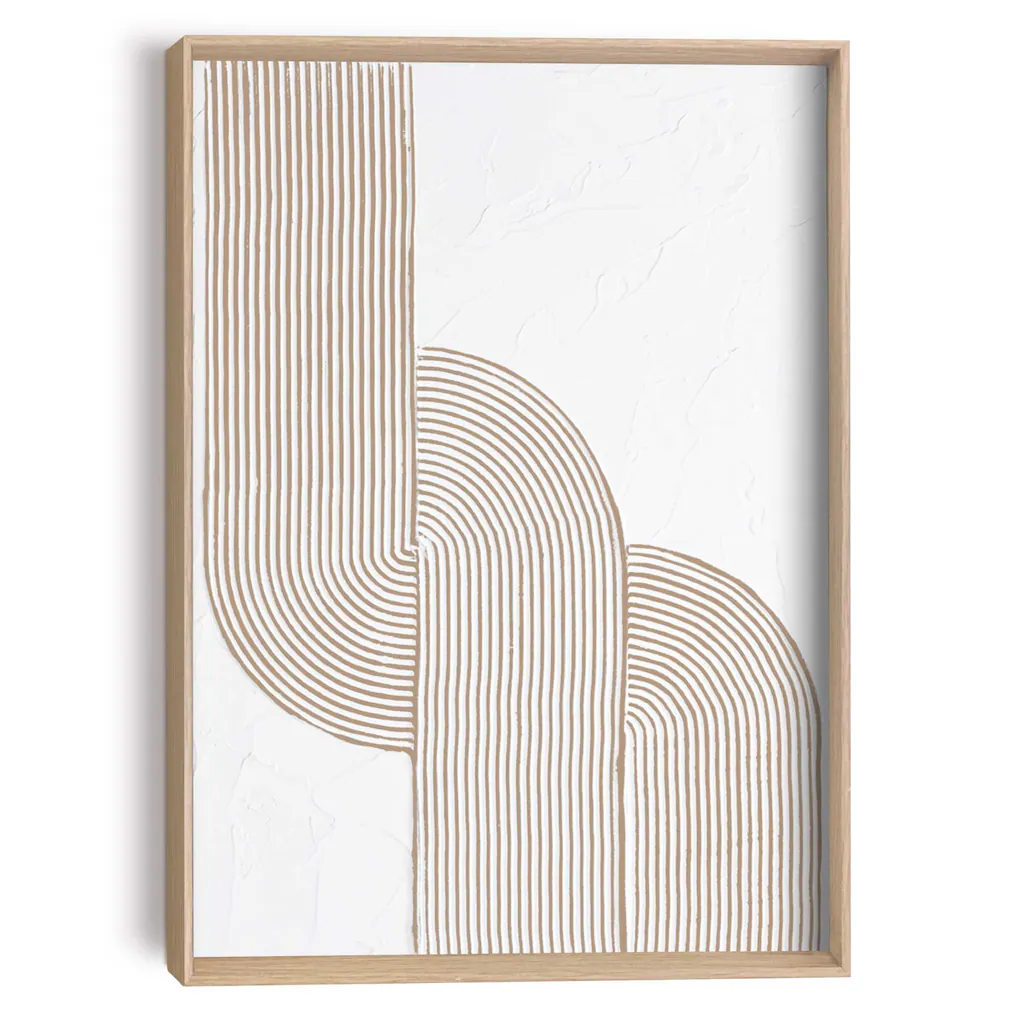 Reinders Wandbild "Schleife", Wohnzimmer - Beige - MDF - Abstrakt - 30x40 c günstig online kaufen