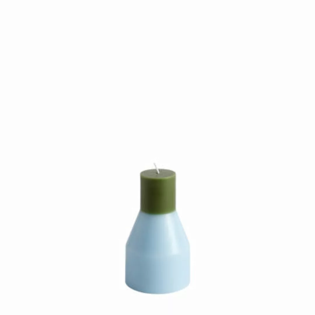 Windlicht Sanga glas holz bunt / 5 Kerzengläser & Holztablett - L 43 cm - B günstig online kaufen