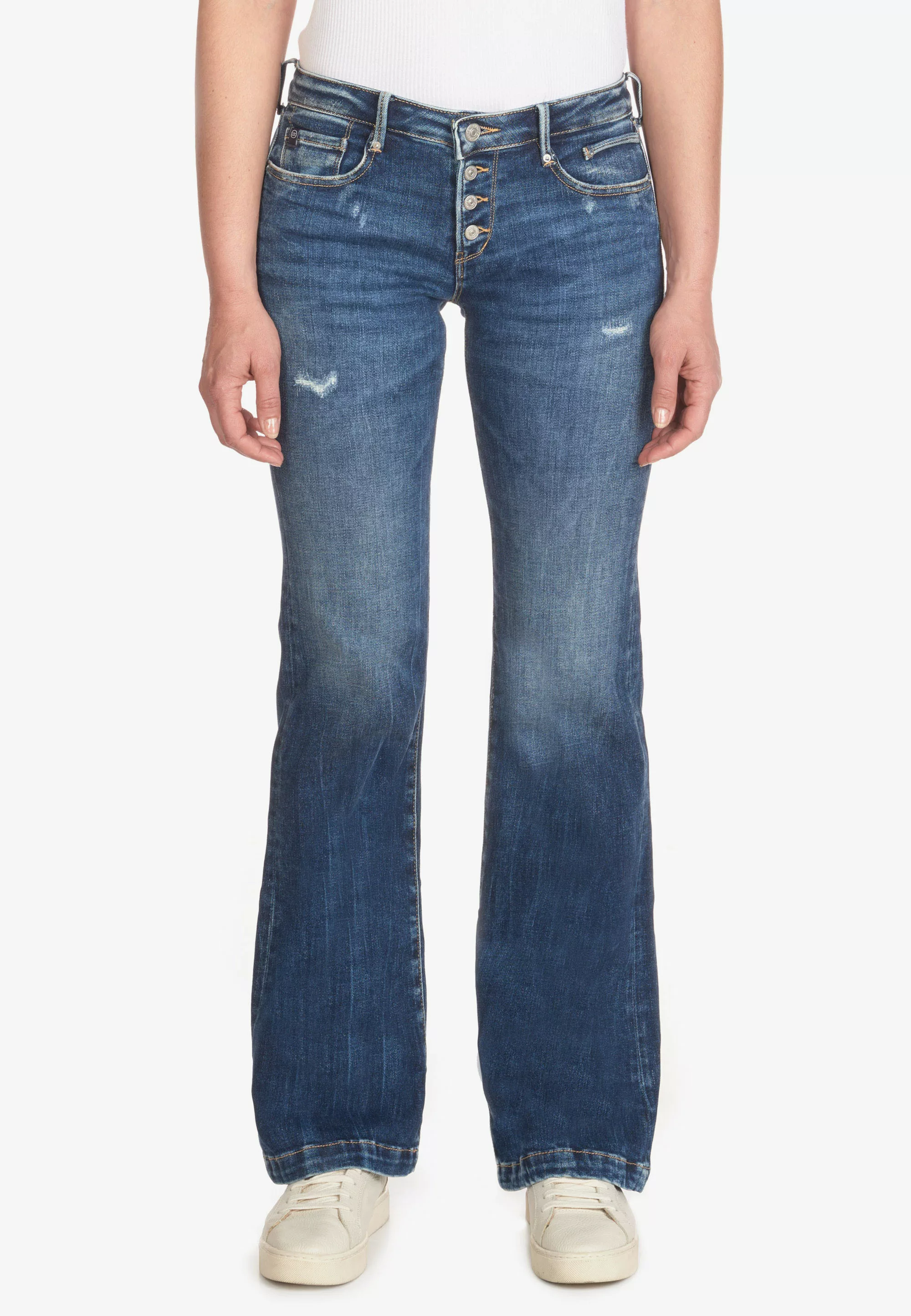 Le Temps Des Cerises Bequeme Jeans "FLARE", mit Bohème-Effekt günstig online kaufen