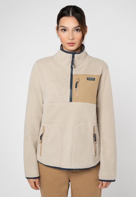 SUBLEVEL Fleecepullover Fleece mit Stehkragen günstig online kaufen