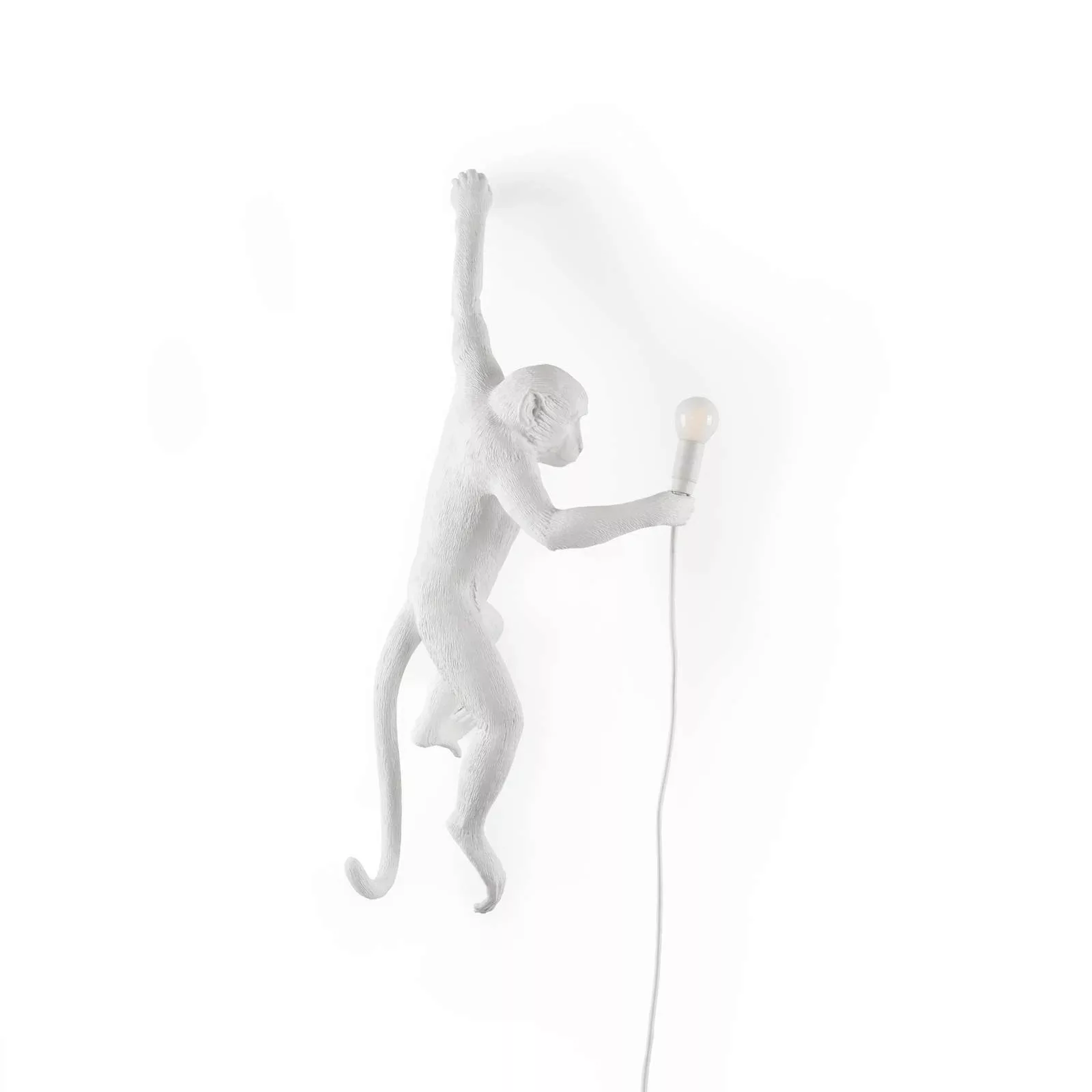 SELETTI Monkey Lamp LED-Deko-Wandlampe weiß, links günstig online kaufen