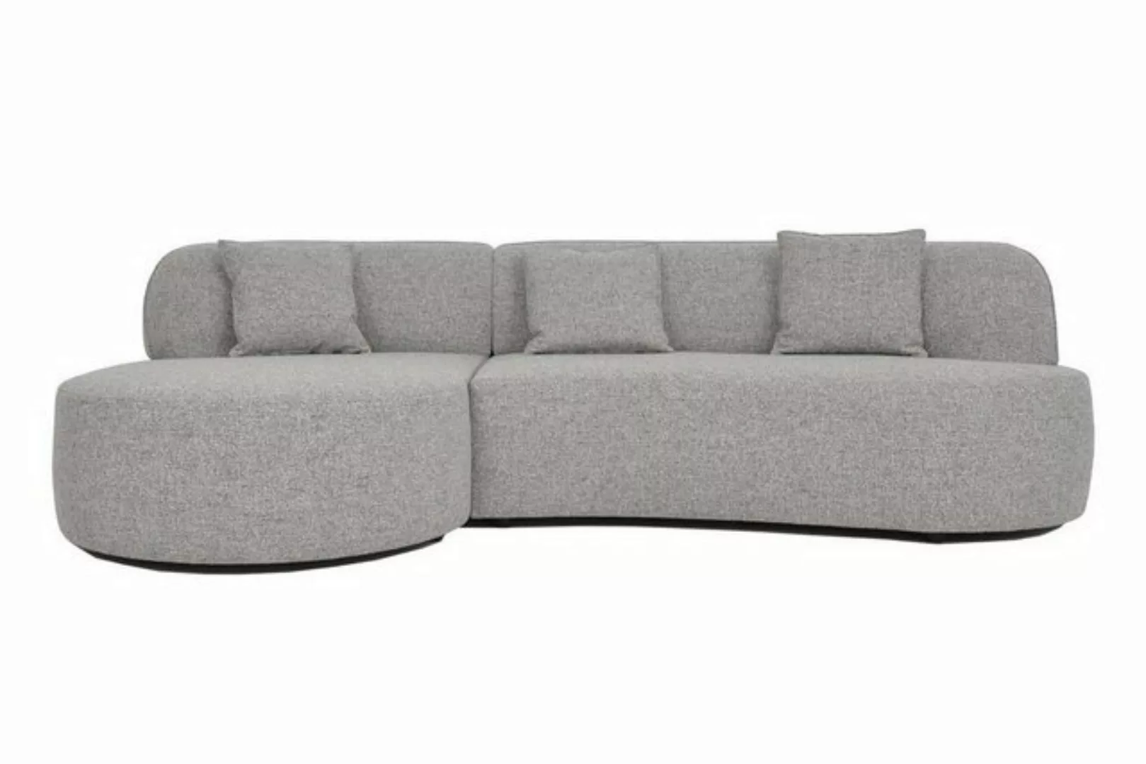 daslagerhaus living Big-Sofa Ecksofa Alexa Stoff grau günstig online kaufen