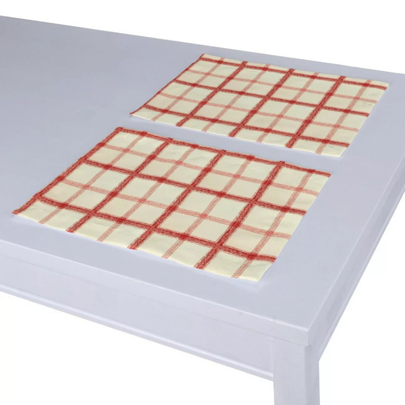 Tischset 2 Stck., rot-creme, 30 x 40 cm, Avinon (131-15) günstig online kaufen