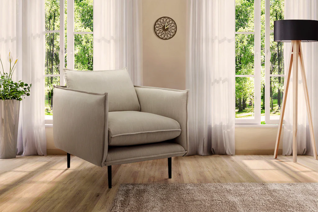 INOSIGN Sessel "Somba", mit dickem Keder und eleganter Optik günstig online kaufen
