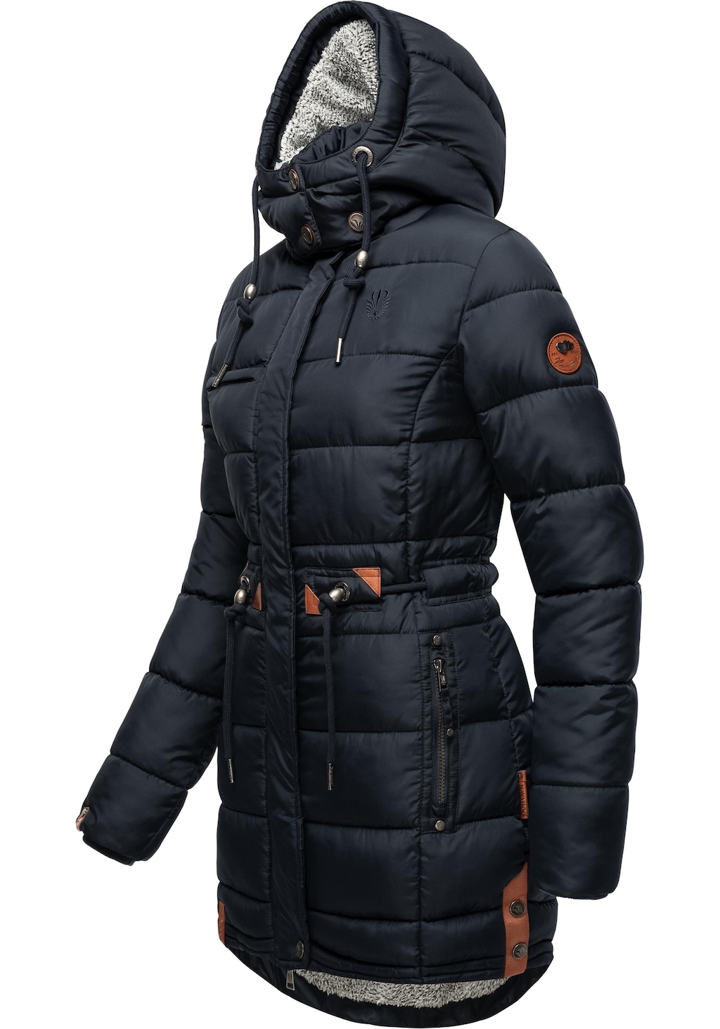 Navahoo Steppmantel "Daliee", Stylischer Winterparka mit abnehmbarer Kapuze günstig online kaufen