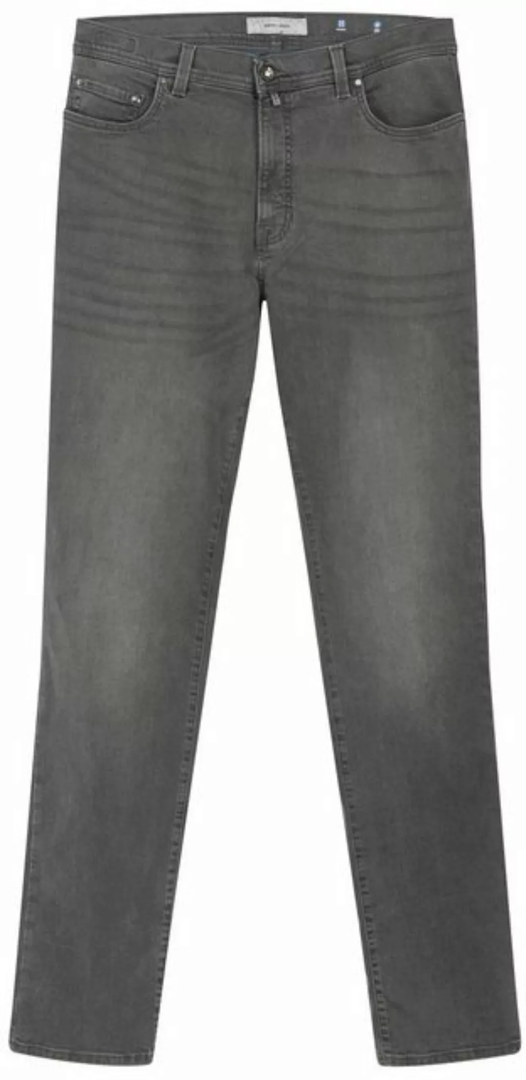Pierre Cardin 5-Pocket-Jeans PIERRE CARDIN LYON TAPERED dark grey used buff günstig online kaufen