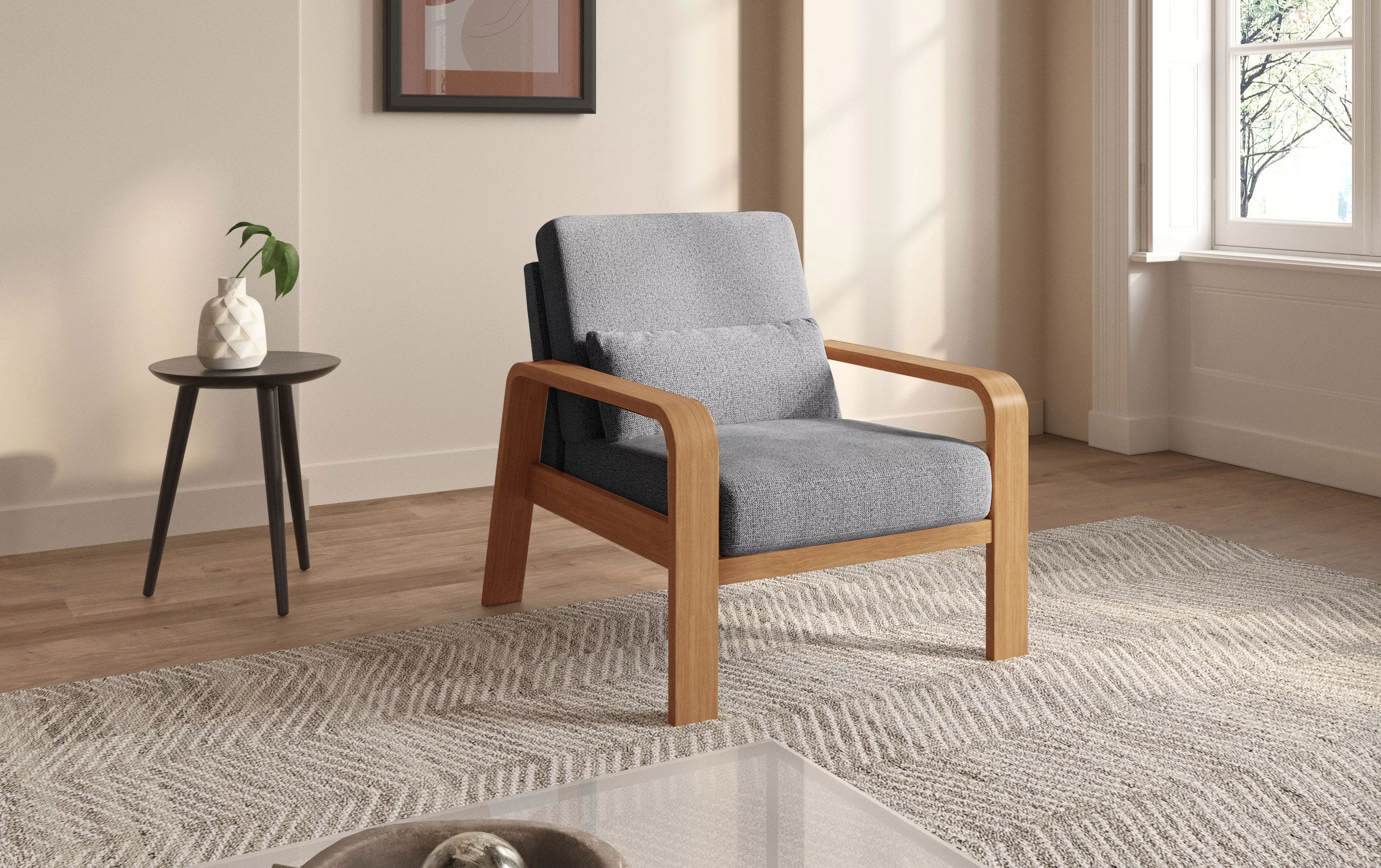 sit&more Sessel "Kolding", Armlehnen aus eichefarbigem Buchenholz, verschie günstig online kaufen
