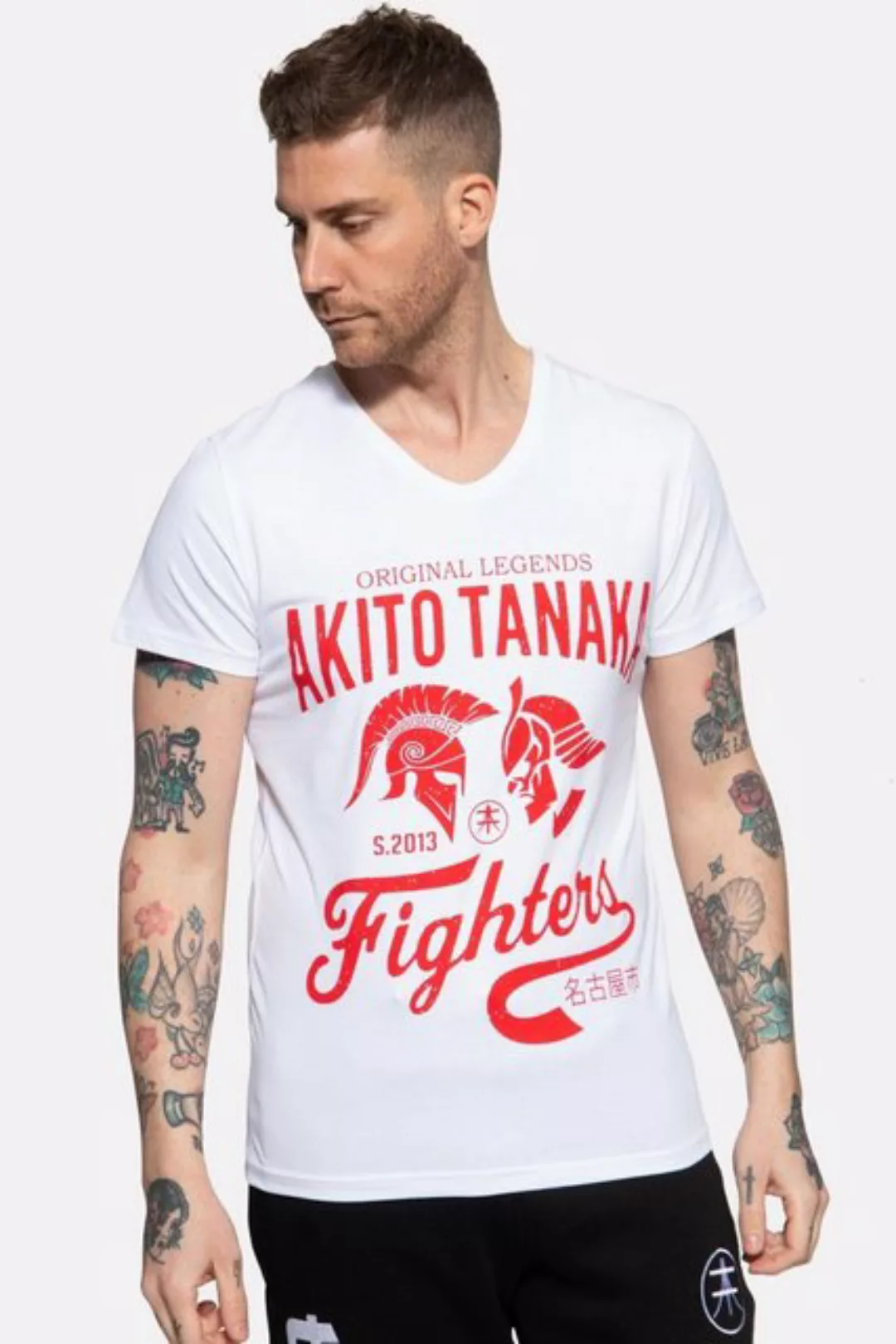 Akito Tanaka T-Shirt Gladiator Fighters mit coolem Kontrast-Print günstig online kaufen