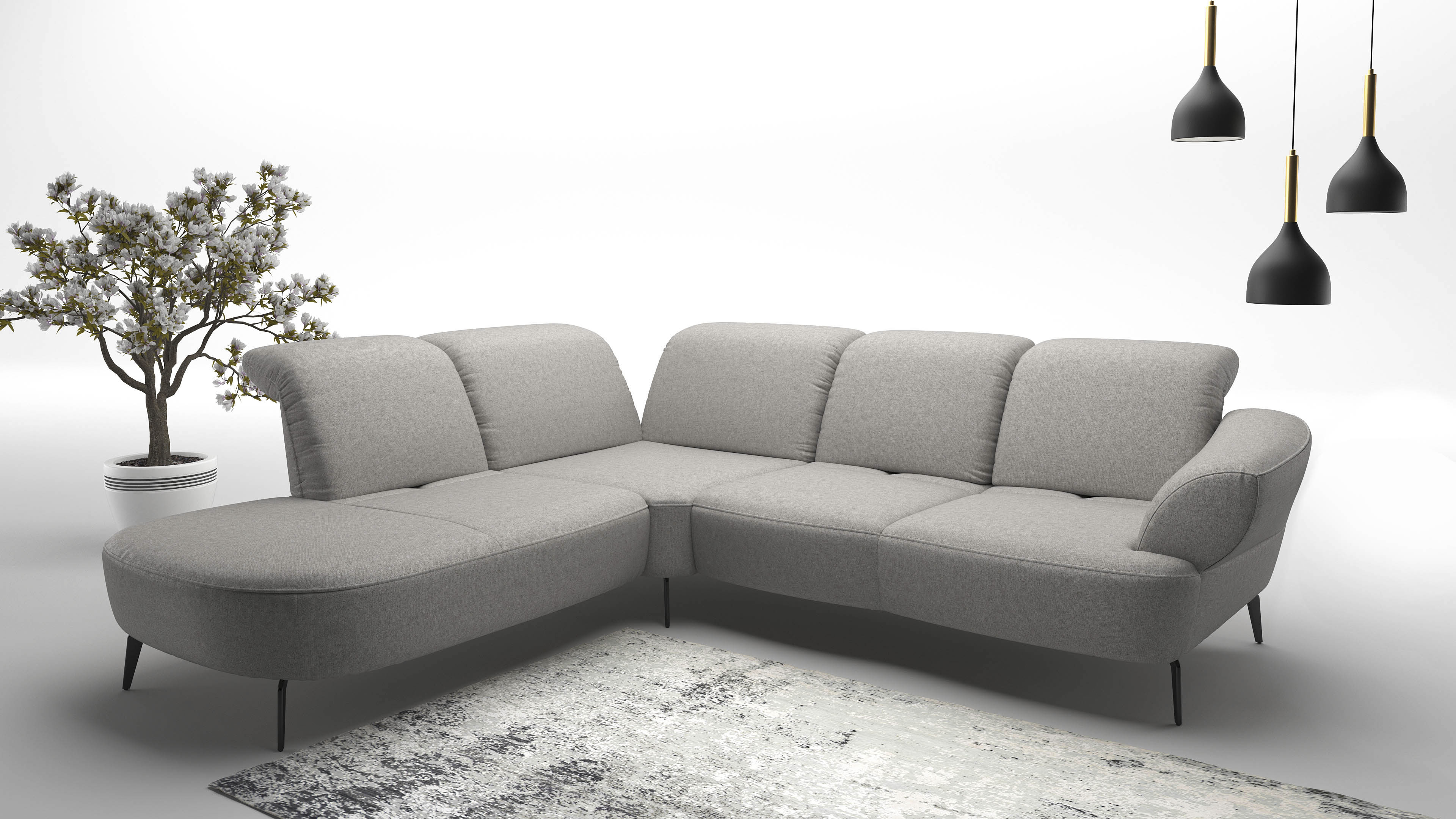 sit&more Ecksofa "Dance, L-Form, inkl. Sitztiefenverstellung", inkl. Click& günstig online kaufen