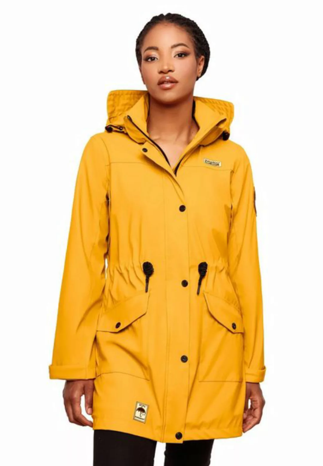 Navahoo Outdoorjacke "Deike", mit Kapuze, modischer Damen Outdoor Regenmant günstig online kaufen