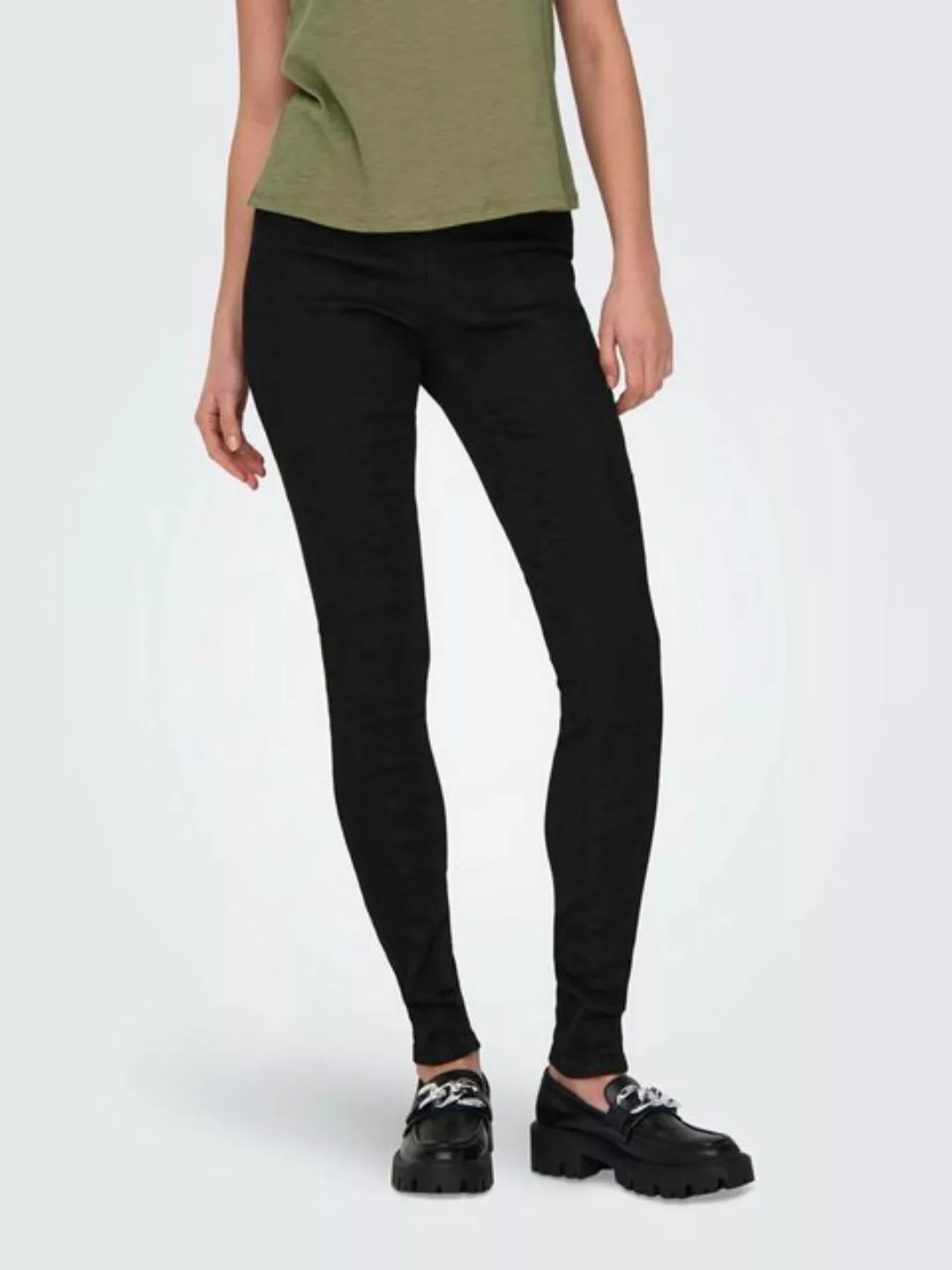 ONLY Skinny-fit-Jeans ONLWAUW MID SK ZIP CUT DNM günstig online kaufen