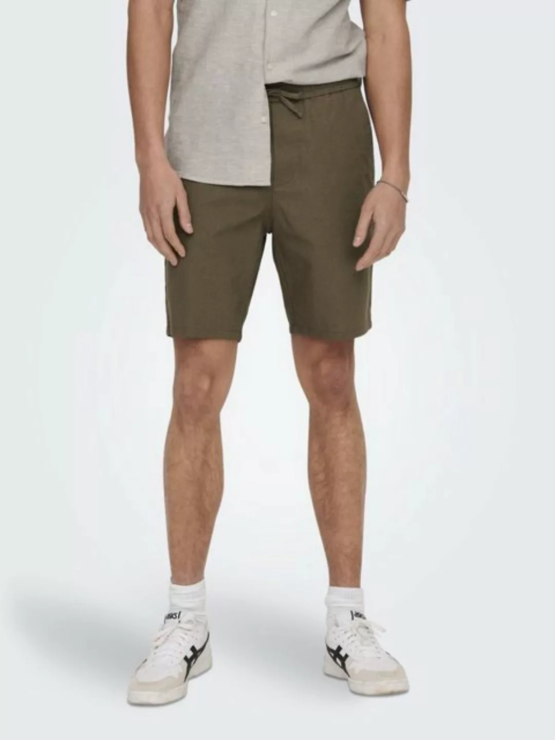 ONLY & SONS Chinoshorts Leichte Stoff Shorts Bermuda Hose ONSLINUS 5058 in günstig online kaufen