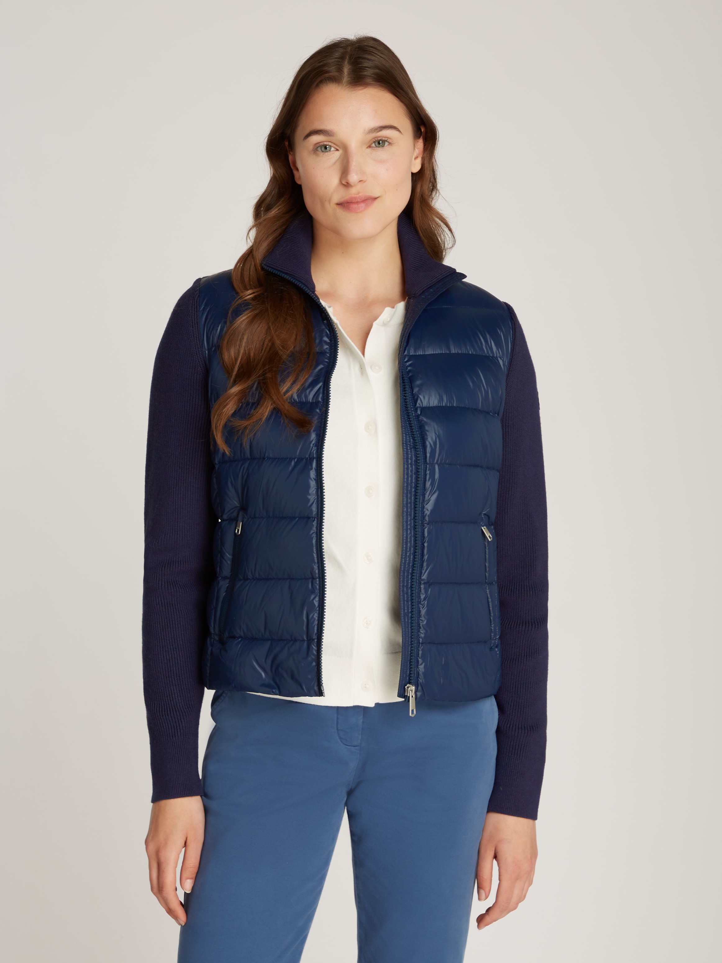 Tommy Hilfiger Steppjacke "LW DOWN FEMININE GLOSS KNIT JKT", mit leichter W günstig online kaufen