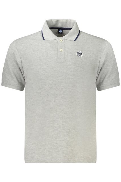 North Sails Poloshirt Elegantes Herren Poloshirt Grau mit Kontrastdetails günstig online kaufen