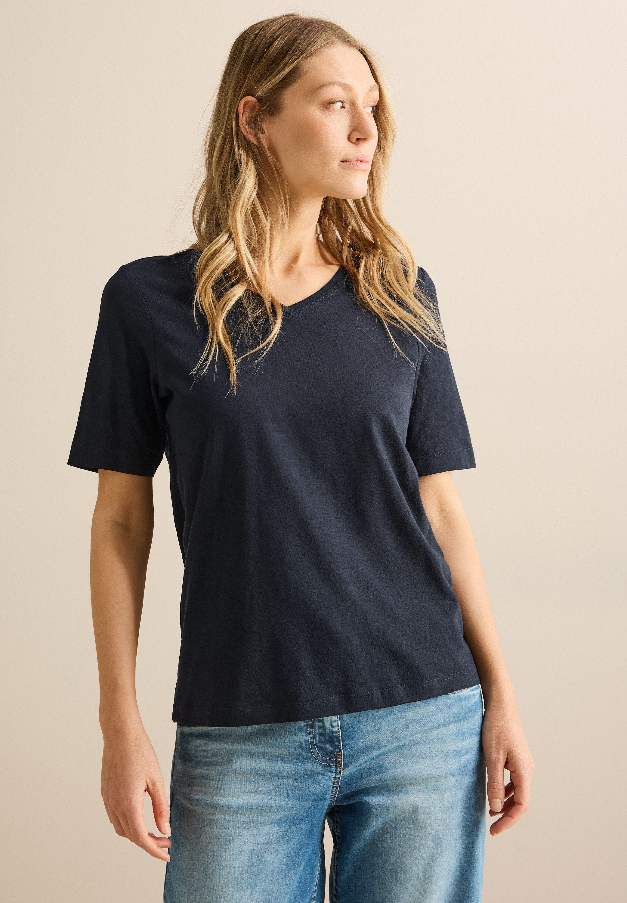 CECIL V-Shirt mit V-Ausschnitt günstig online kaufen
