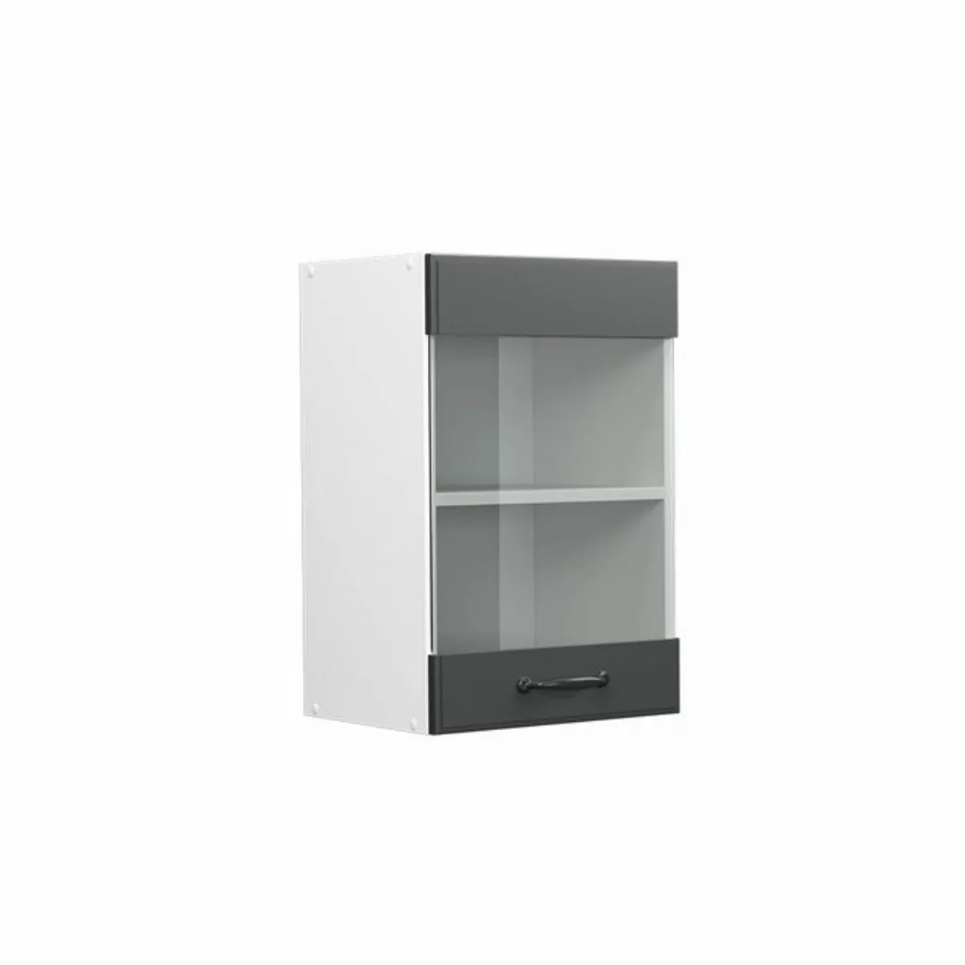 Vicco Glashängeschrank R-Line, Anthrazit Landhaus/Weiß, 40 cm günstig online kaufen