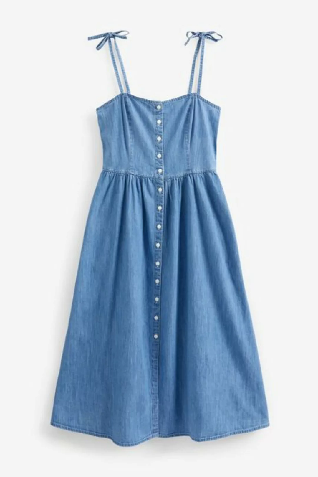 Next Jeanskleid Sommerkleid aus Jeansstoff mit Knöpfen (1-tlg) günstig online kaufen