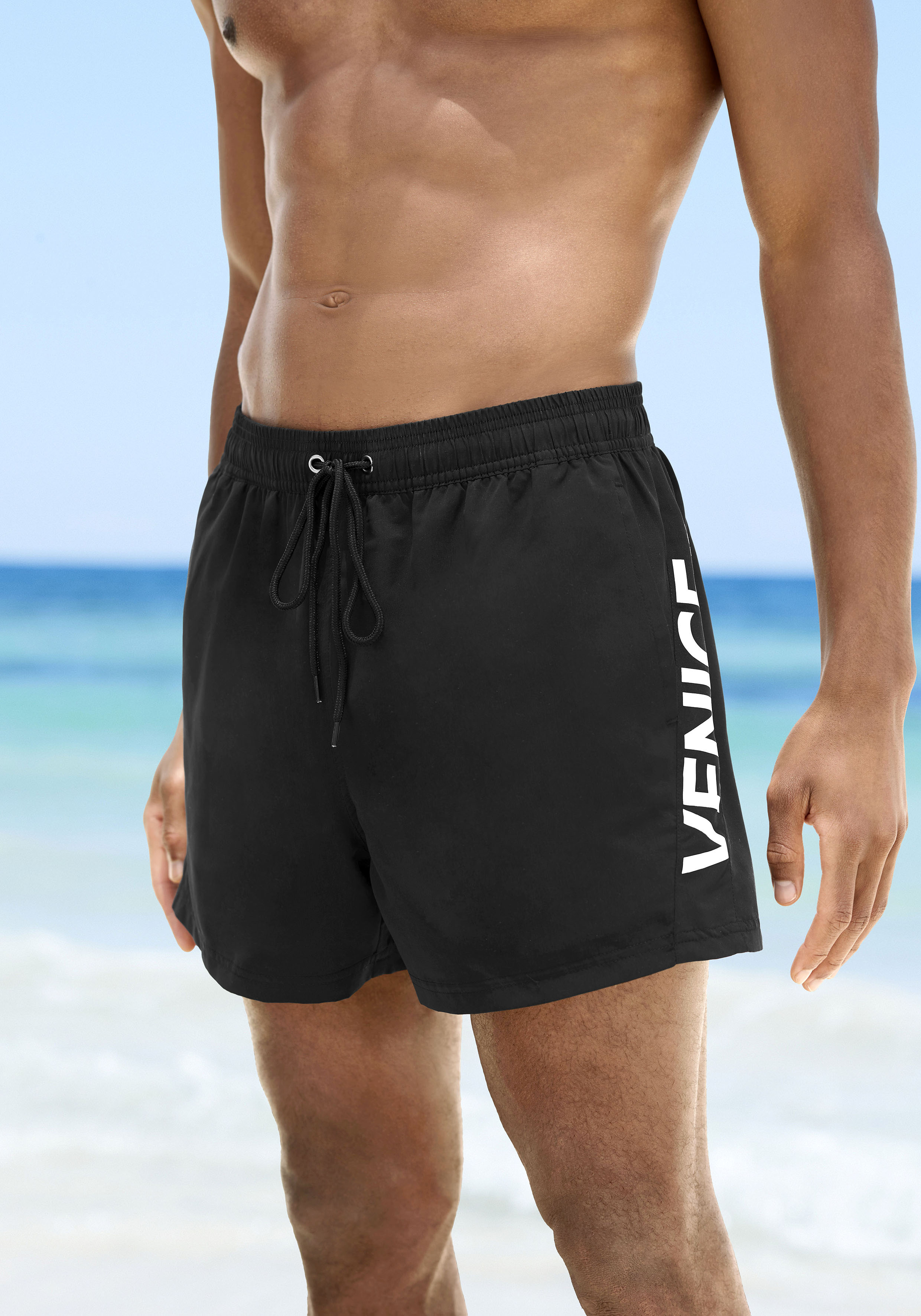 Venice Beach Badeshorts, mit großem Markenschriftzug günstig online kaufen