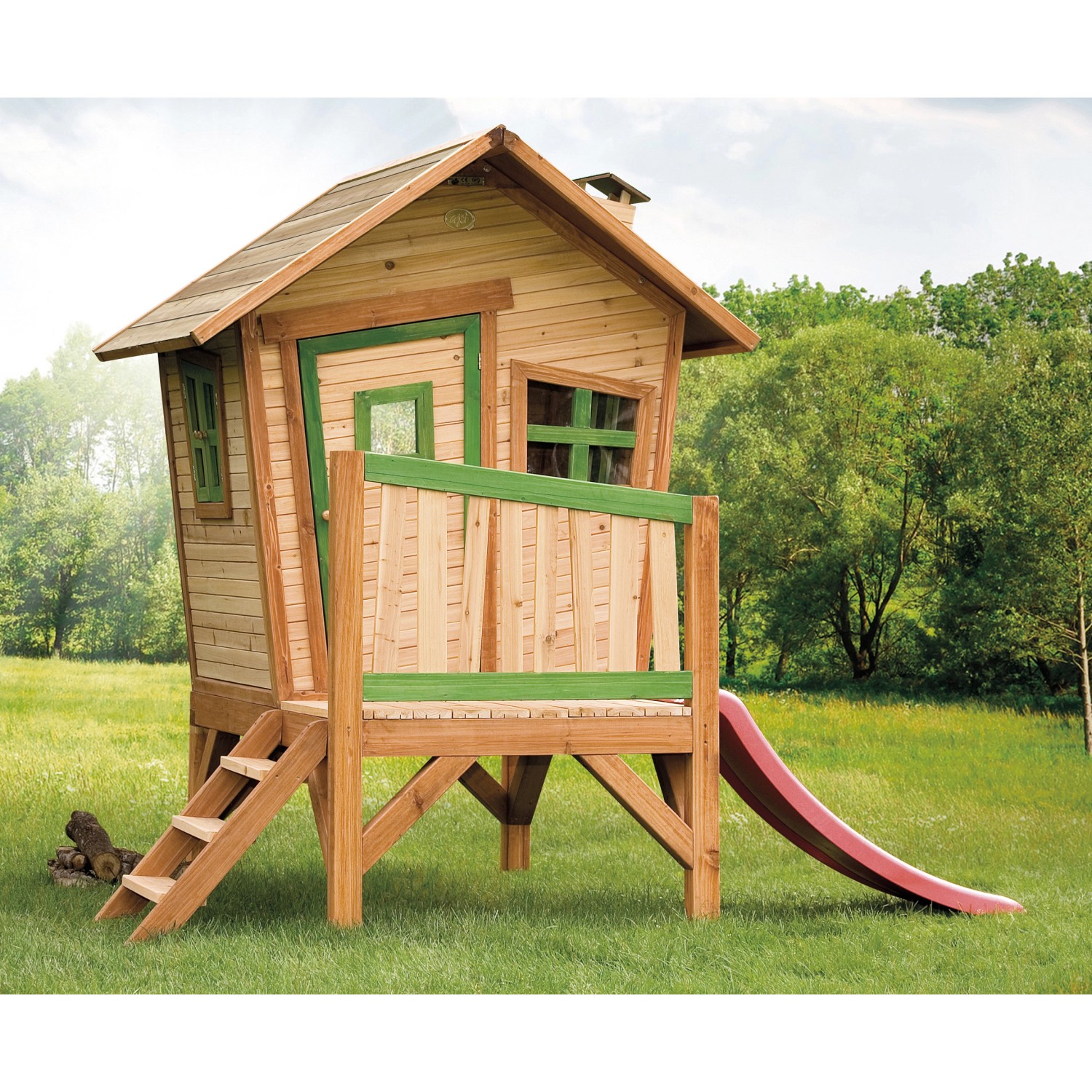 AXI Spielhaus Robin multicolor B/H/T: ca. 264x203x177 cm günstig online kaufen