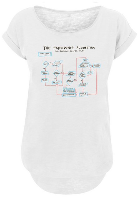 F4NT4STIC T-Shirt "Big Bang Theory Friendship Algorithm", Damen,Premium Mer günstig online kaufen