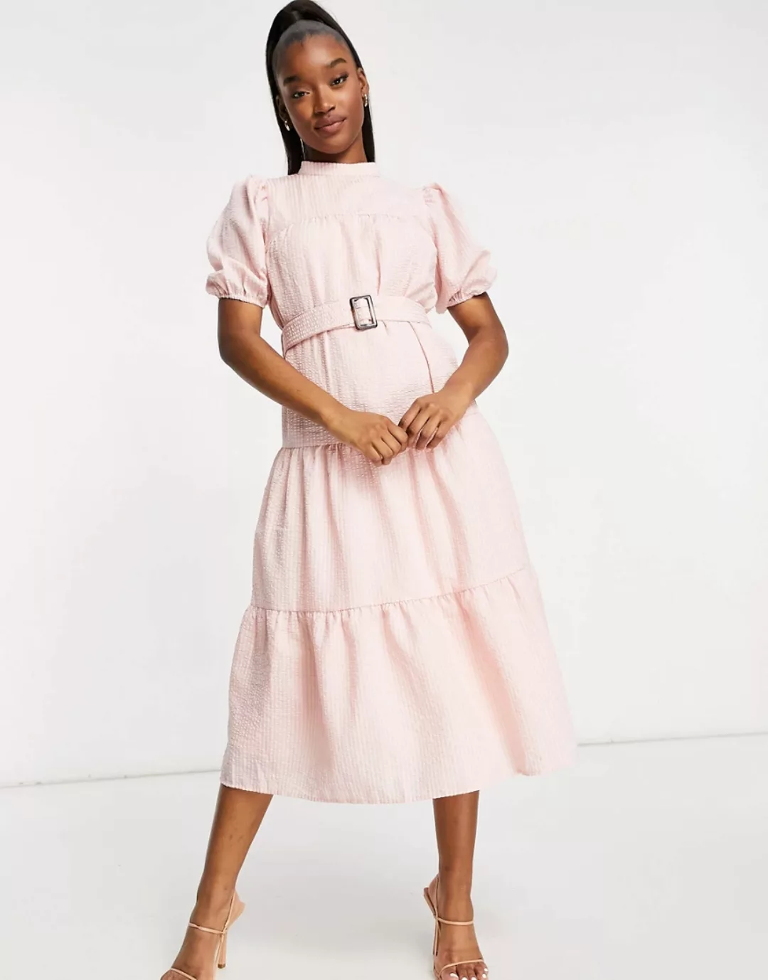Unique21 – Übergroßes Midi-Hängerkleid-Rosa günstig online kaufen