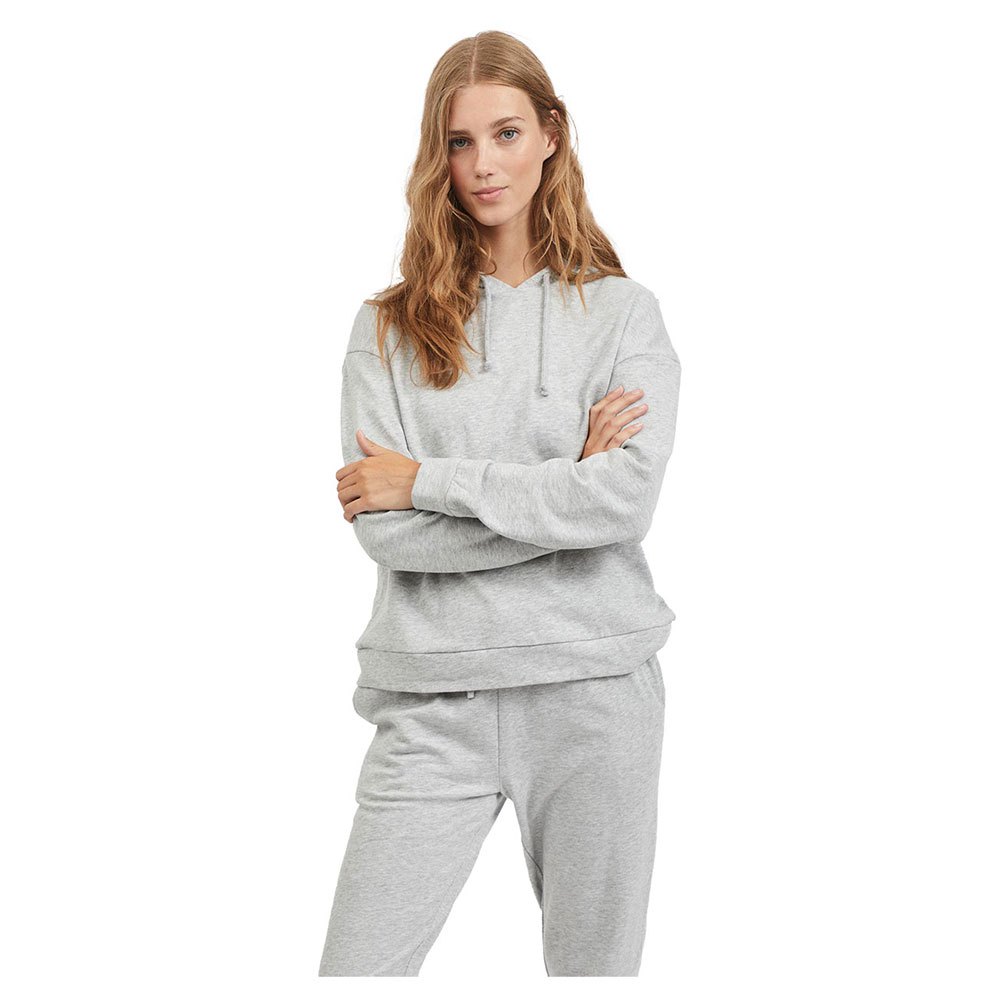 Vila Rustie Kapuzenpullover 2XL Light Grey Melange günstig online kaufen