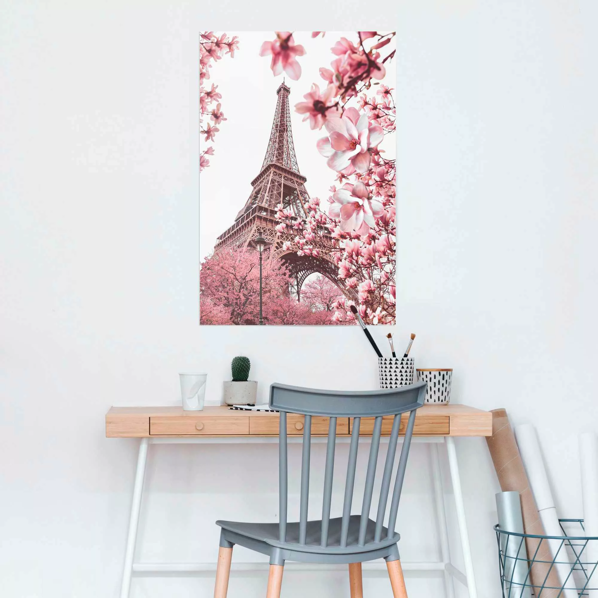 Reinders Poster "Paris in Rosa" günstig online kaufen