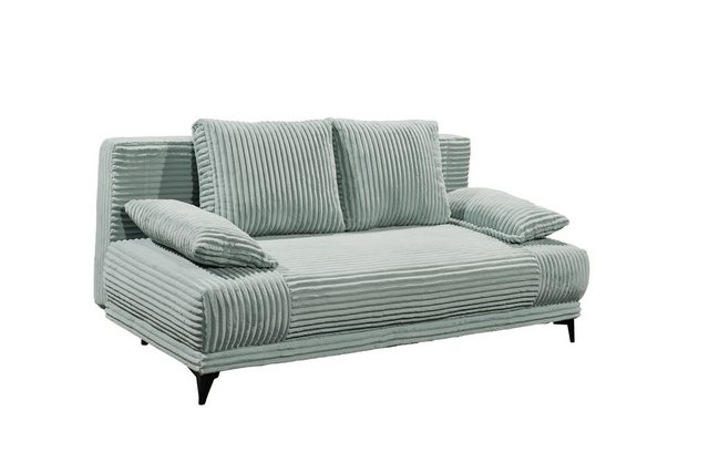 freiraum Schlafsofa SALLY Lux.3DL, Liegefläche 157x202cm, in Cord sage - 21 günstig online kaufen