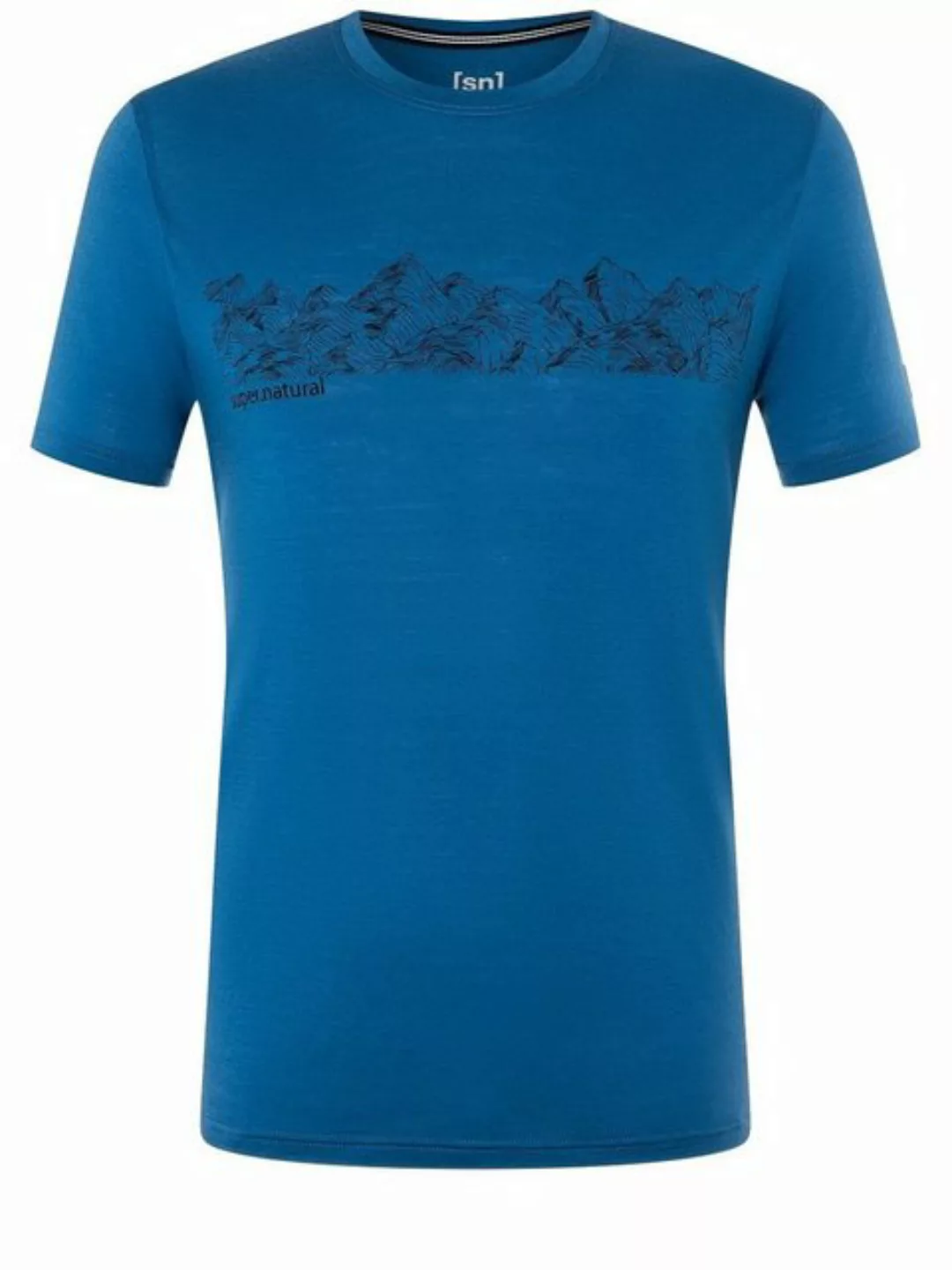 SUPER.NATURAL T-Shirt Merino T-Shirt M CONTOUR TEE alpiner Print, Merino-Ma günstig online kaufen