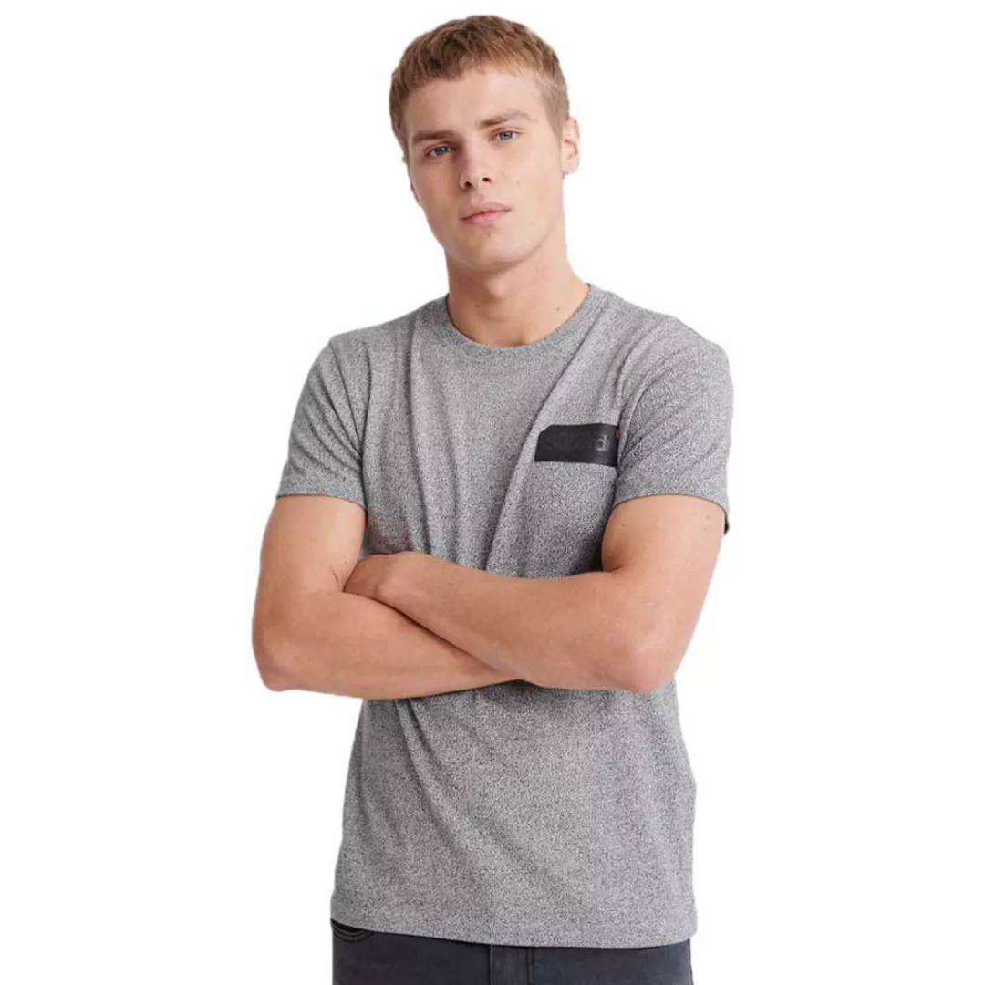Superdry Core Logo Black Out Kurzarm T-shirt M Grey Grit günstig online kaufen