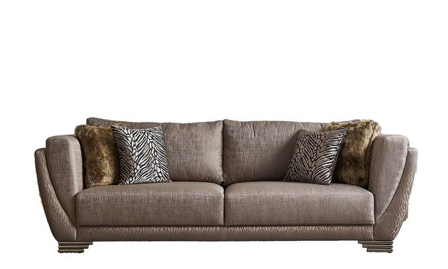 JVmoebel 3-Sitzer Luxus Dreisitzer Couch Sofa 3 Sitzer Braun Polstersofa, 1 günstig online kaufen