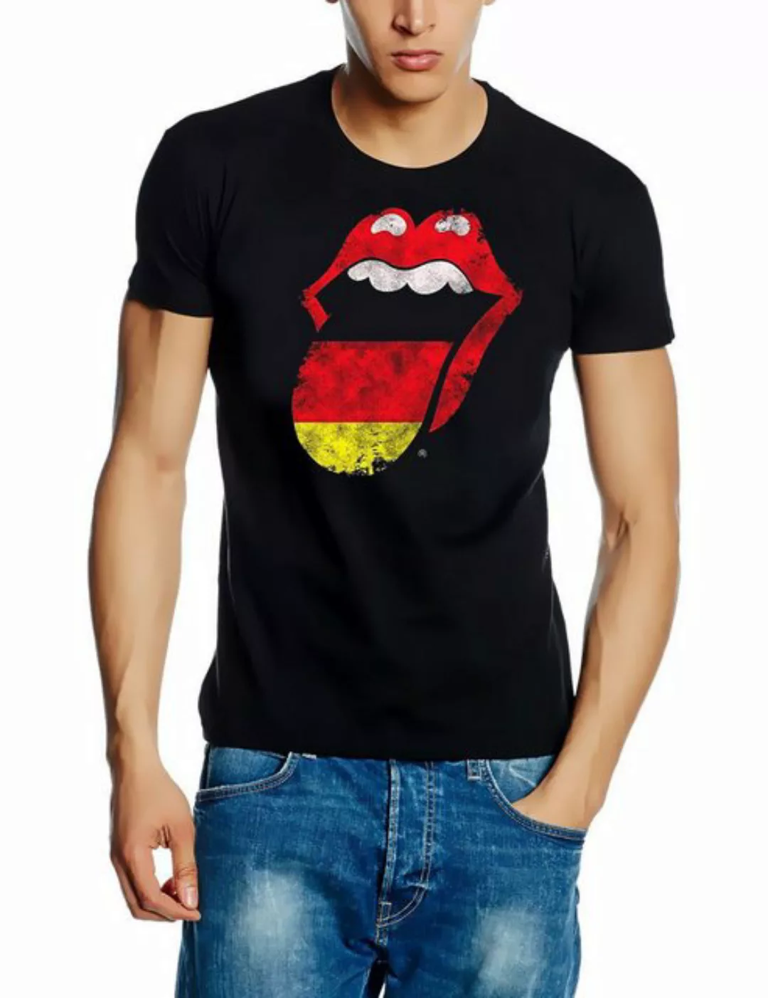 The Rolling Stones Print-Shirt ROLLING STONES ZUNGE T-Shirt Deutschland S M günstig online kaufen