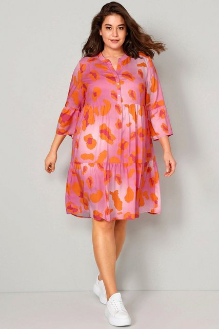 Angel of Style Sommerkleid Kleid A-Line Alloverdruck Tunika-Ausschnitt günstig online kaufen