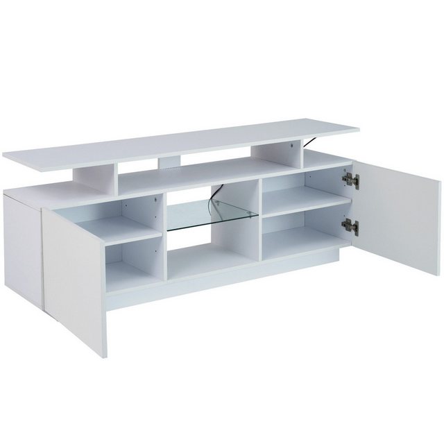 Rustrky TV-Schrank Lowboard mit hochglanz Front (1-St., Hochglanz) mit 16-f günstig online kaufen