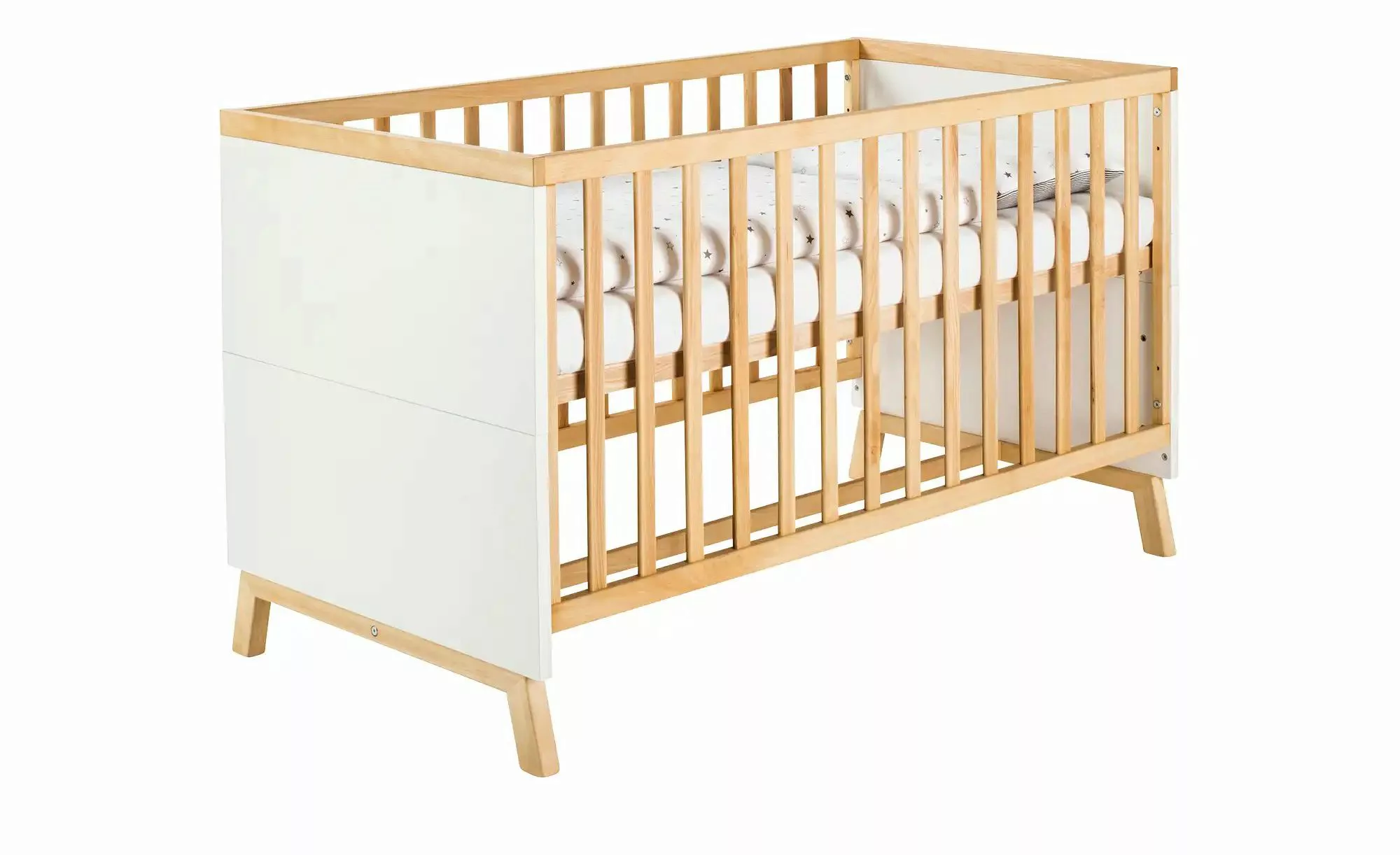 Kinderbett  Miami White ¦ weiß ¦ Maße (cm): B: 77 H: 86 Baby > Babymöbel > günstig online kaufen