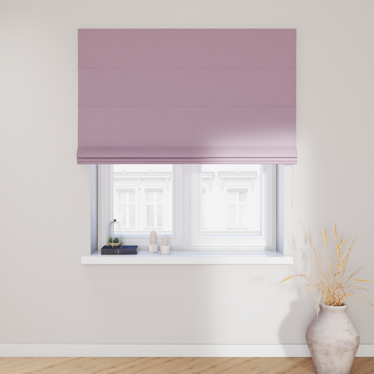 Dekoria Raffrollo Capri, violett, 50 x 60 cm günstig online kaufen