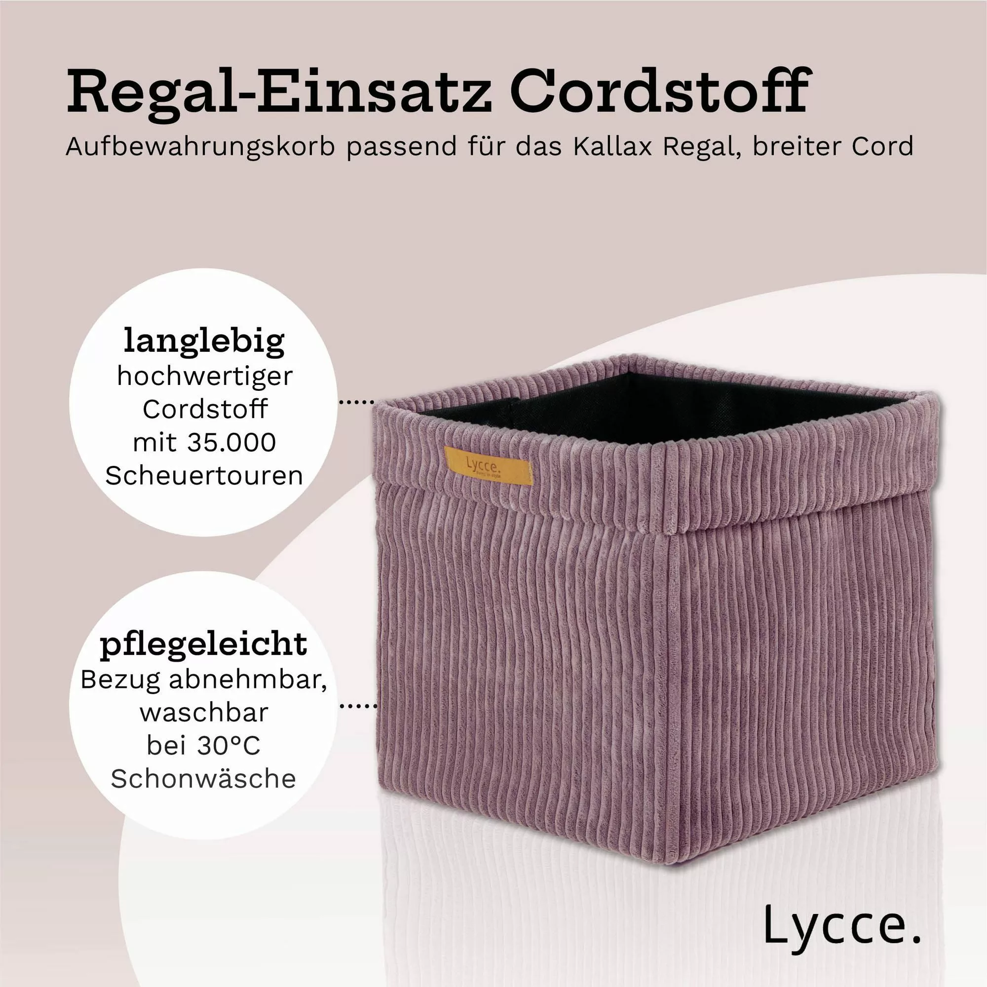 Lycce Regalkorb Kallax Boxen Cord 4er günstig online kaufen