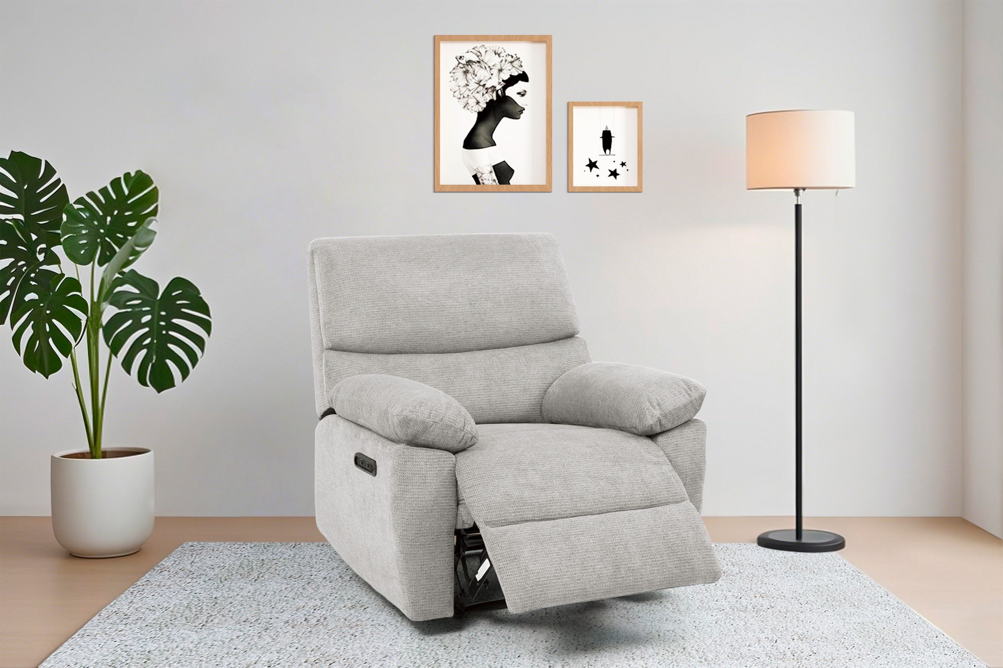 Home affaire Relaxsessel "LANNOY, TV-Sessel, elektr. o. manuelle Relaxfunkt günstig online kaufen