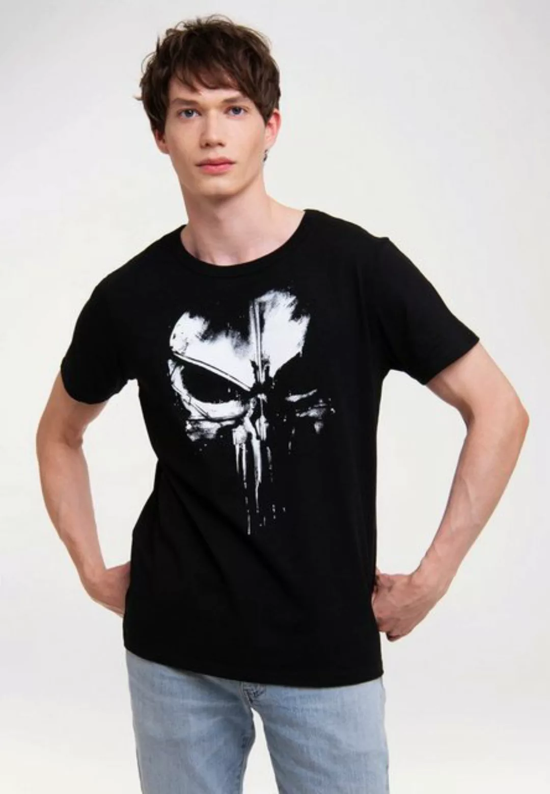 LOGOSHIRT T-Shirt Marvel - Punisher Techno Skull mit lizenziertem Print günstig online kaufen