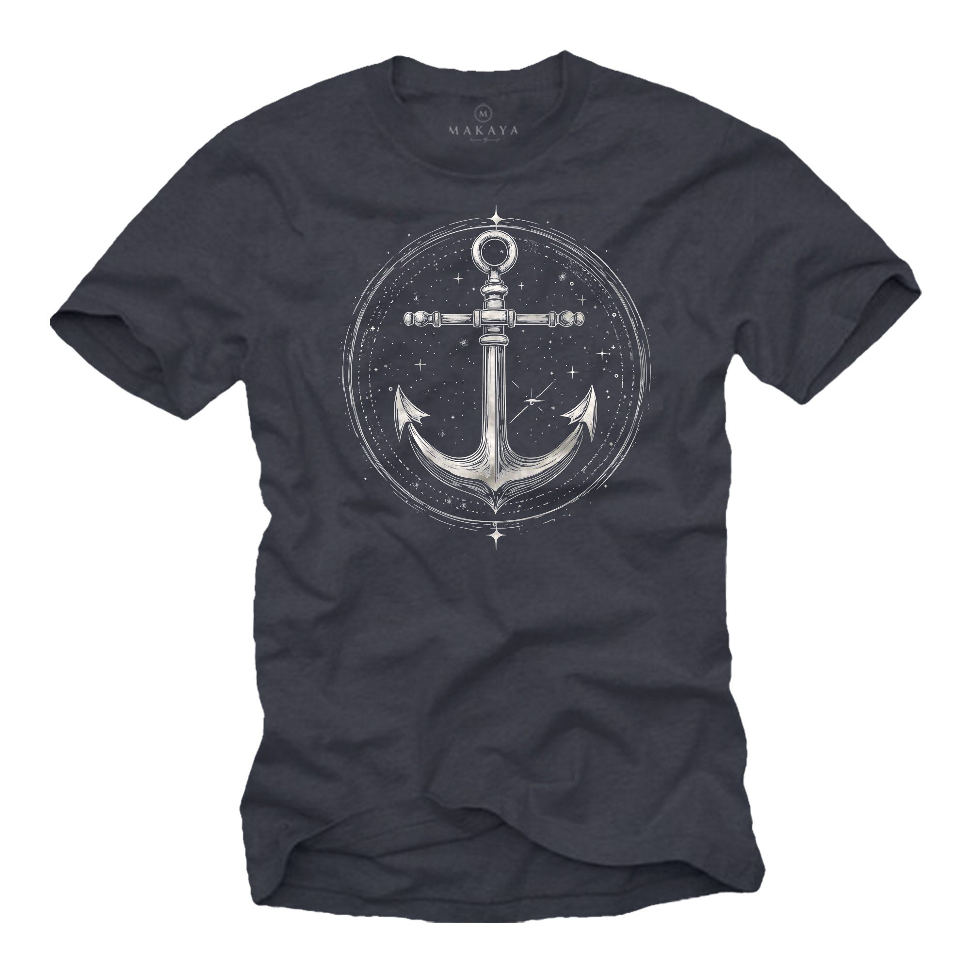 MAKAYA T-Shirt mit Anker Motiv für günstig online kaufen