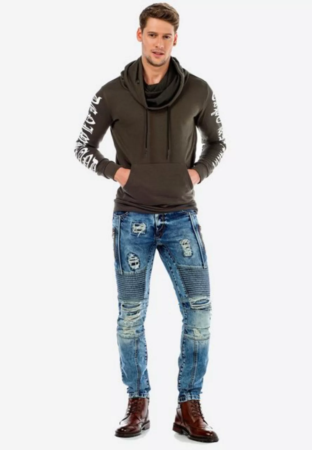 Cipo & Baxx Bequeme Jeans im stylischen Destroyed-Look günstig online kaufen