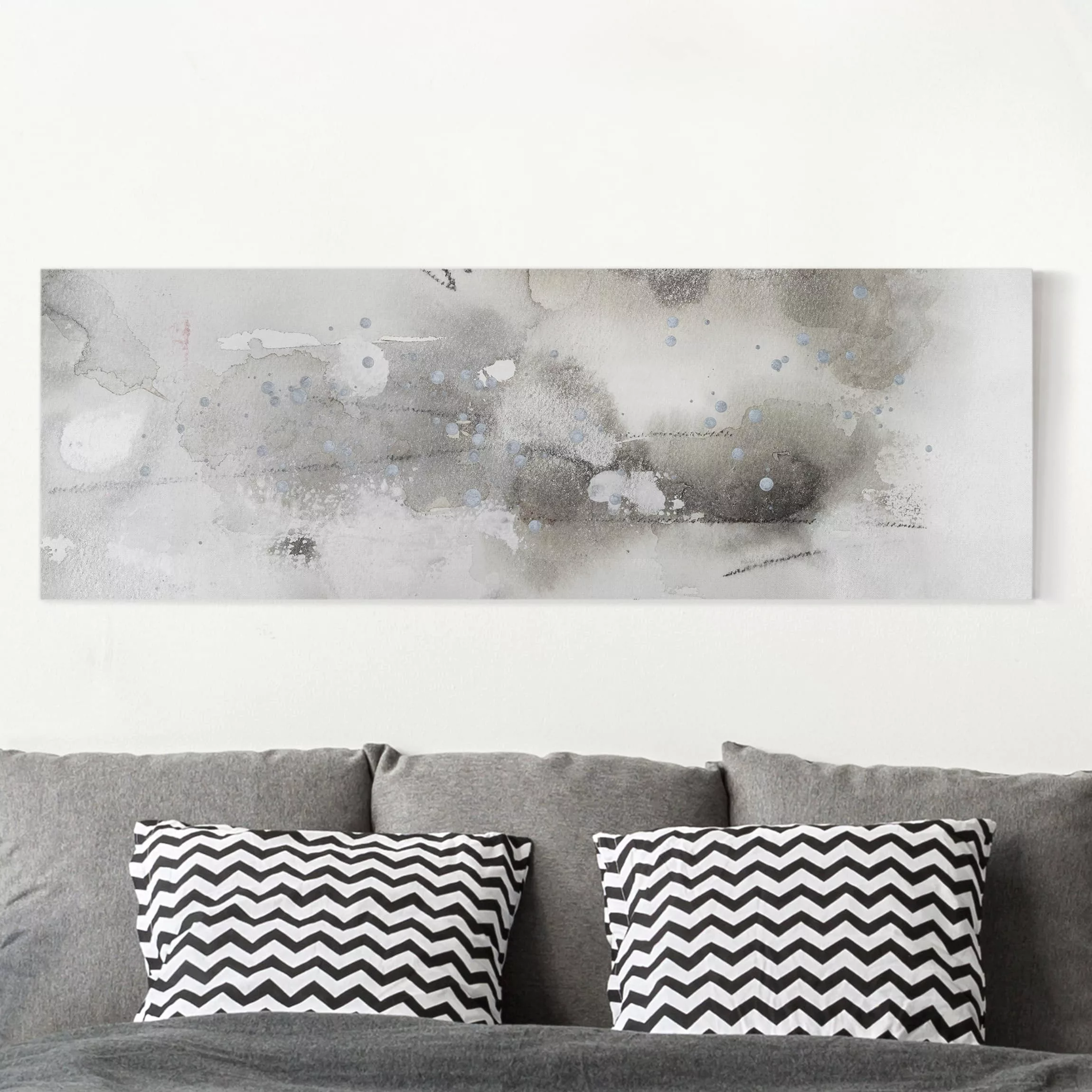 Leinwandbild Abstrakt - Panorama Mystische Objekte III günstig online kaufen