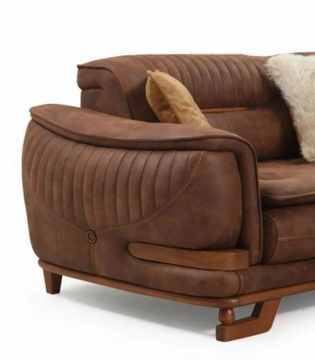 JVmoebel Sofa Garnitur Sofa Sofagarnitur Luxus Komplette Couchgarnitur 3+3+ günstig online kaufen