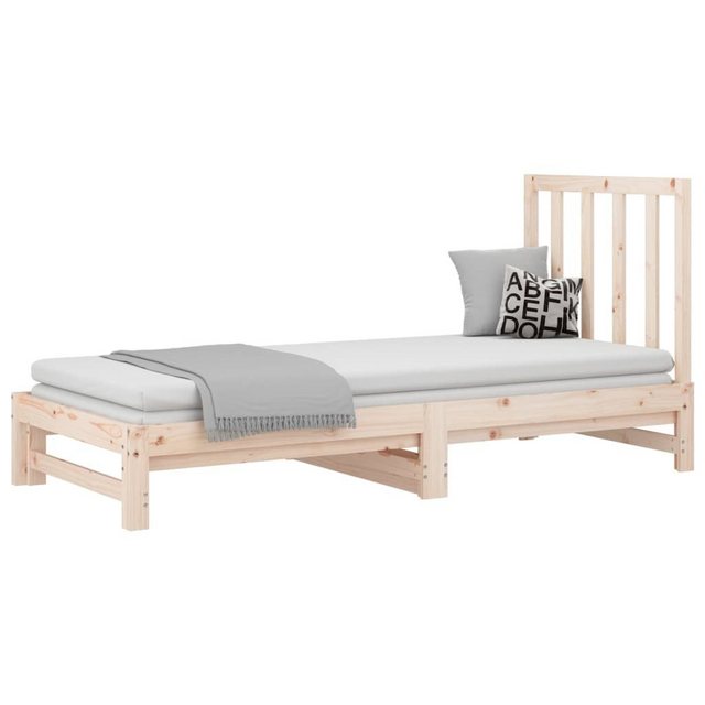 vidaXL Gästebett Gästebett Tagesbett Ausziehbar 2x90x200 cm Massivholz Kief günstig online kaufen