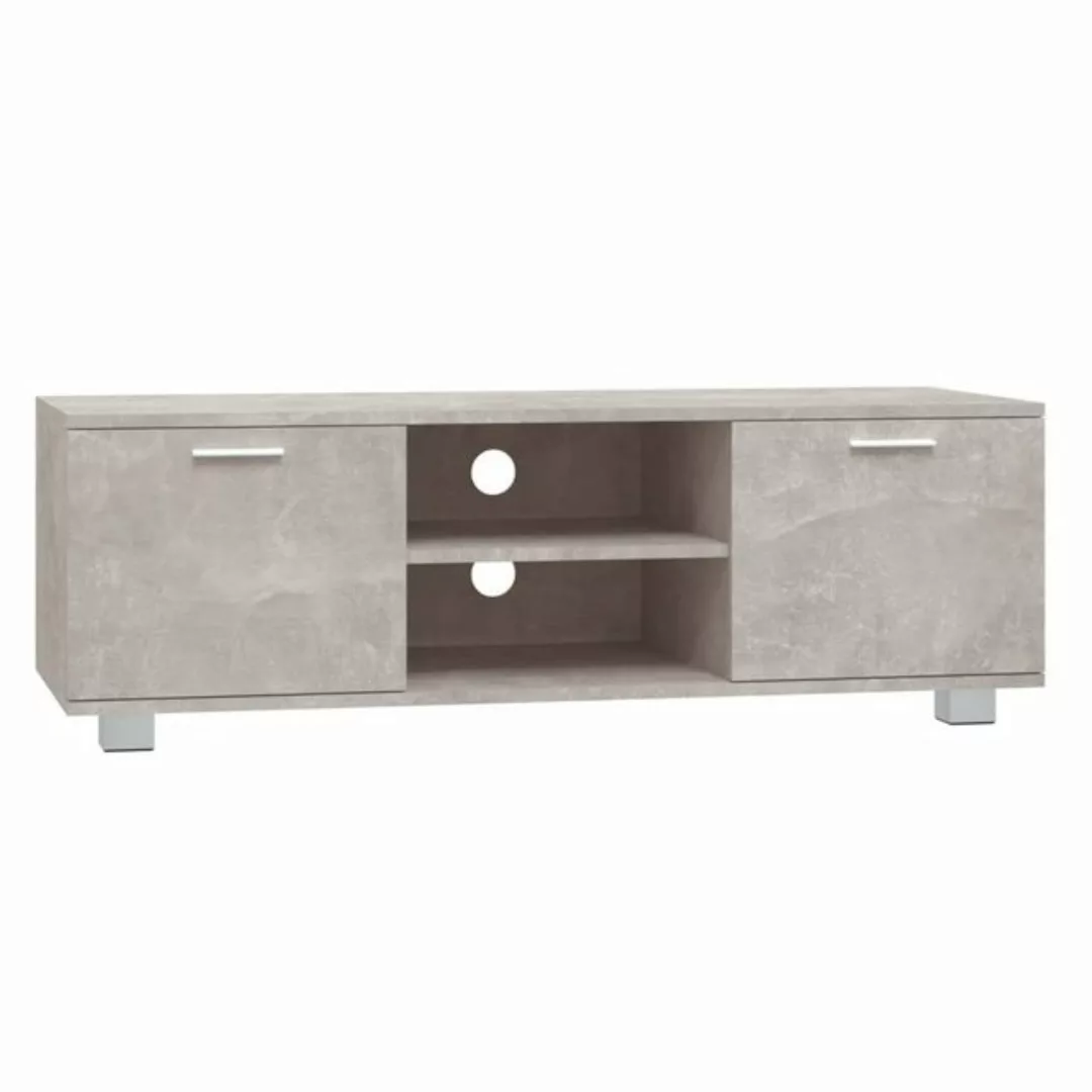 vidaXL TV-Schrank TV-Schrank Betongrau 120x40,5x35 cm Holzwerkstoff Lowboar günstig online kaufen