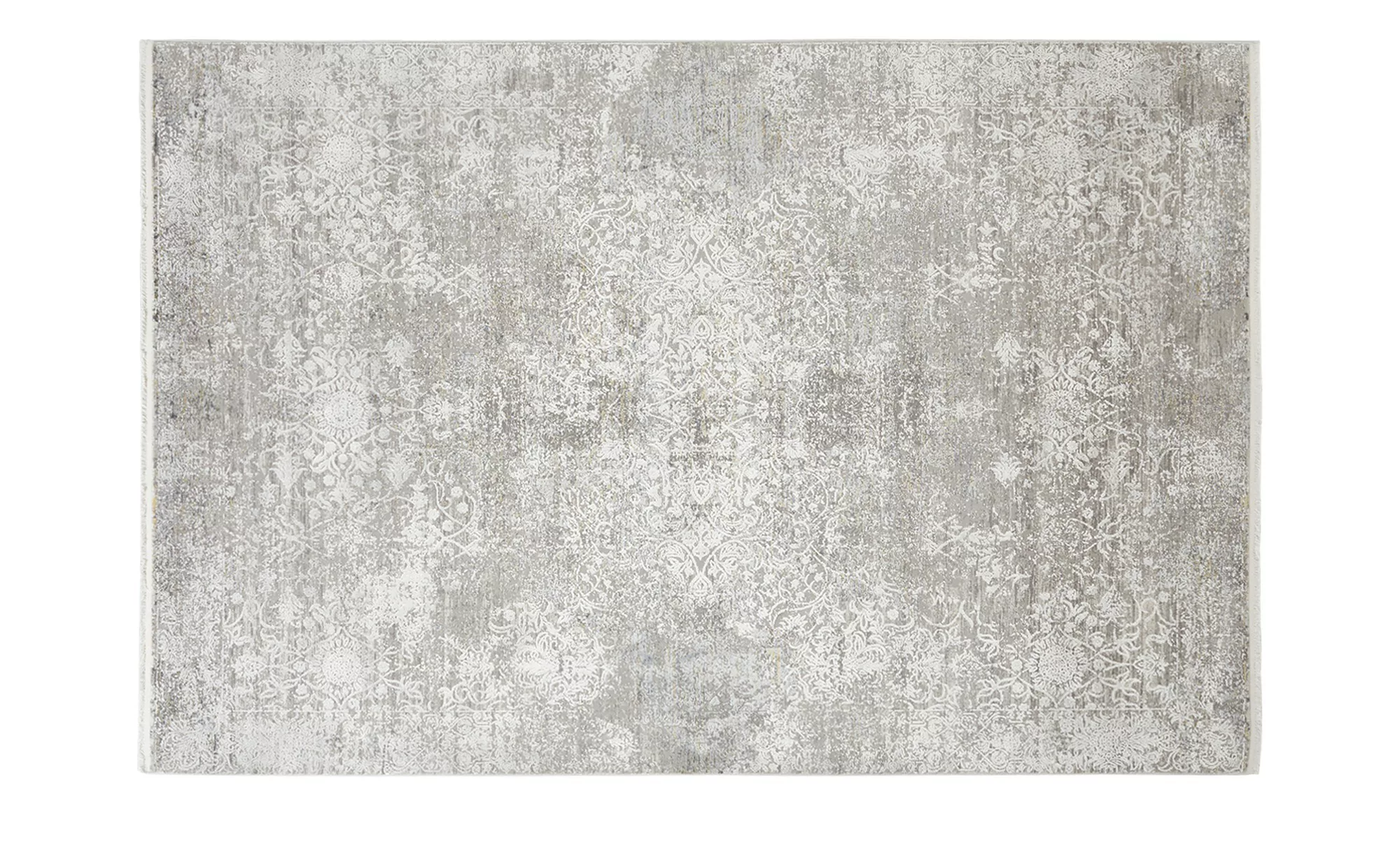 Kurzflorteppich - grau - Synthethische Fasern, Viskose - 130 cm - Teppiche günstig online kaufen