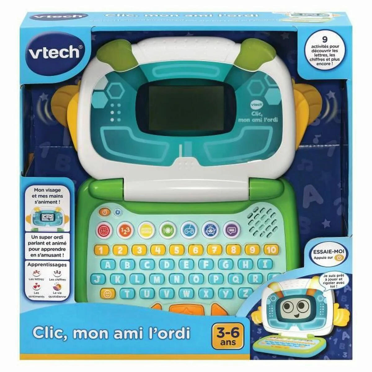 Laptop Vtech Clic, Mon Ami L'ordi 3-6 Jahre Interaktives Spielzeug günstig online kaufen