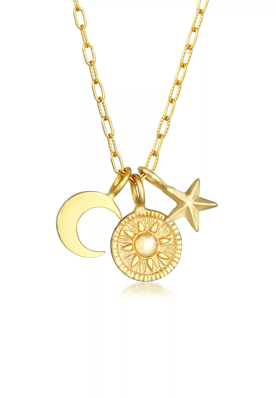 Elli Kette mit Anhänger "Sonne Mond Stern Symbol 925 Silber" günstig online kaufen